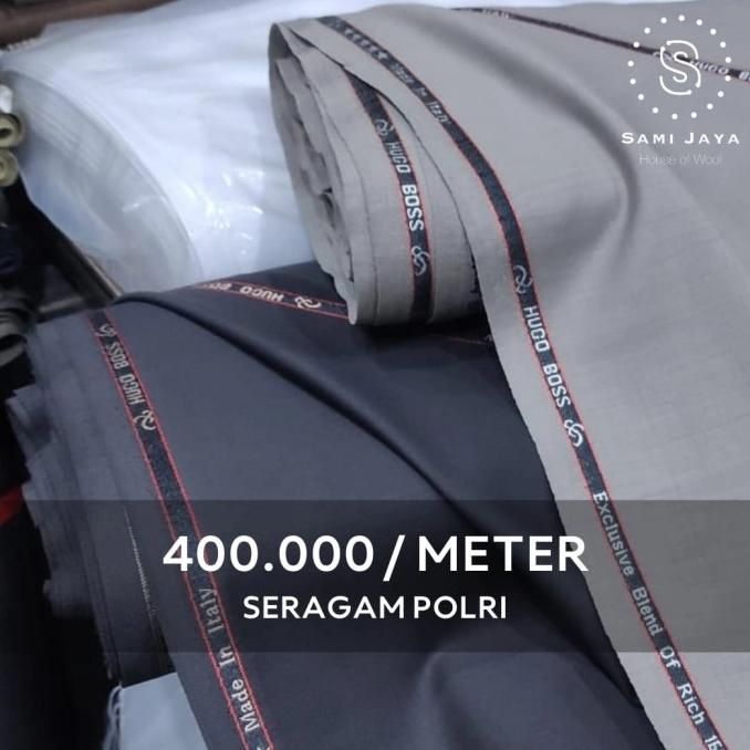 ,,,,,,,] Kain Bahan Seragam POLRI Wool