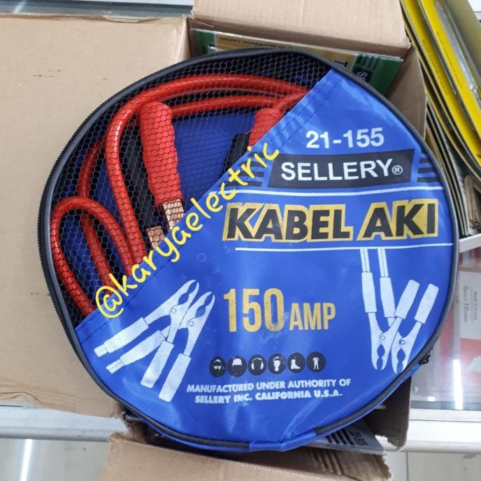 #####] KABEL JUMPER AKI MOBIL 150A SELLERY 21-155 JEMPER AKI BOOSTER CABLE
