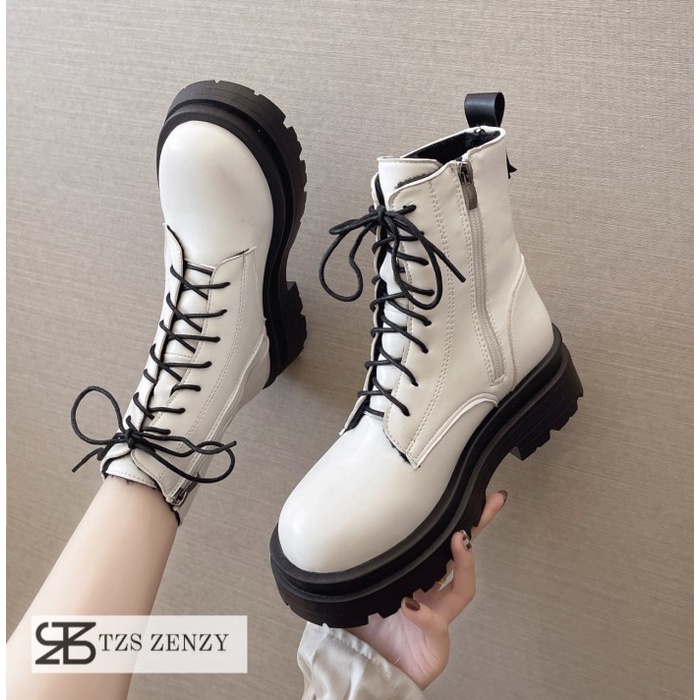 Tzs Zenzy Jinn Boots Korea Designed - Sepatu Boots Wanita