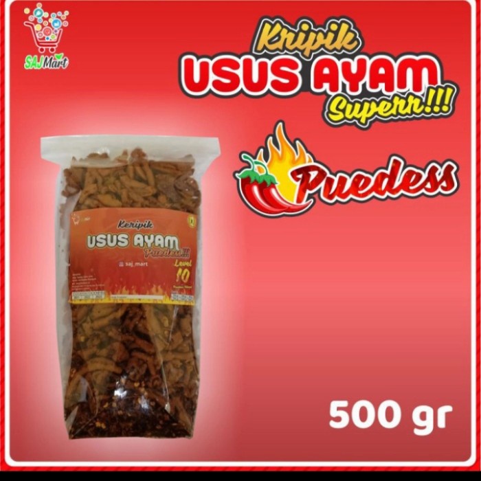 

Kripik Usus Ayam Puedess 500Gr