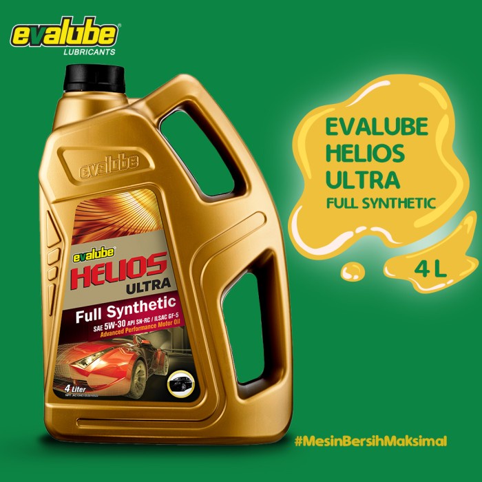 Oli Mobil Evalube HELIOS Ultra Full Synthetic 5W-30 (4L)