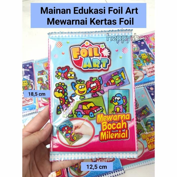 Mainan Edukasi Mewarnai Mainan Edukasi Foil Art Mewarnai Kertas Foil