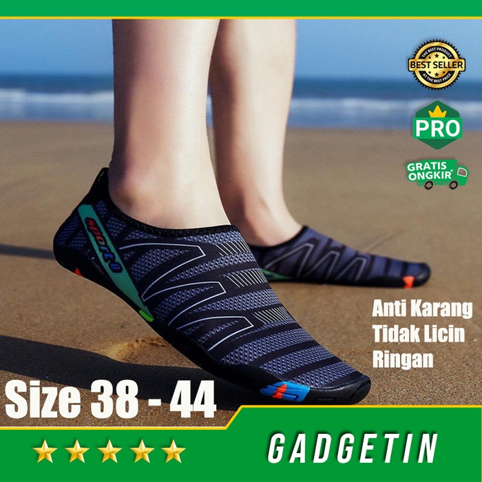 Sepatu Pantai Olahraga Air Sepatu Mancing Diving Rafting Anti Karang