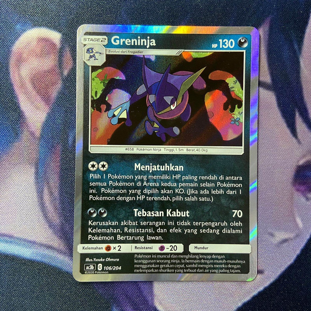 pokemon (ID) greninja - AC3b 106/204 - FOIL