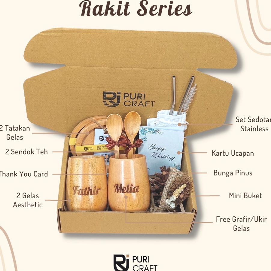 

Terbaik RAKIT Series / FREE UKIR / Hampers Pernikahan / Hampers Wedding / Kado Wisuda / Kado Pernikahan / Kado Aesthetic / Wedding Gift / Hampers Lebaran / Kado Unik / Kado Cowok / Kado Cewek / Kado Ulang Tahun / Kado Ultah / Puri Craft !!!