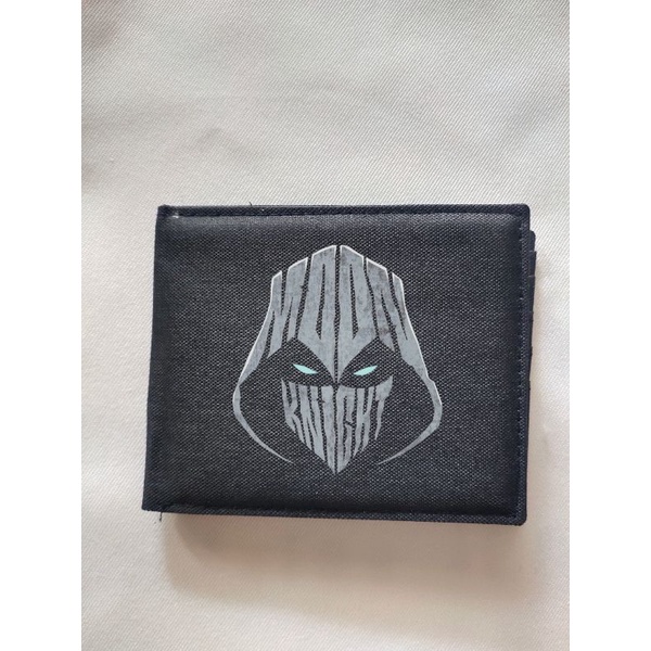 RST Dompet Kanvas Moon Knight Marvel Keren / Dompet Lipat Resleting Pria Logo Moon Knight Marvel