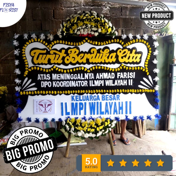 Best Seller Bunga Papan Duka Cita / Karangan Bunga Papan Duka Cita