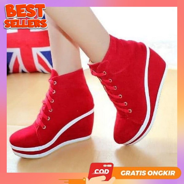 Sepati Boat Korea Sepaty Cewek Kasual Sneakers Boots Kuliah Casual Spatu Kets Sneaker But Korean Sty