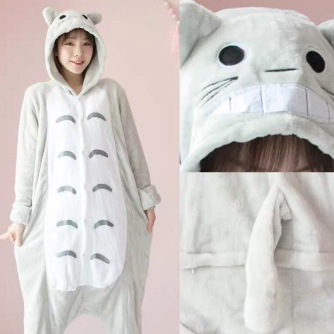 BAJU ONESIE BONEKA TOTORO (DEWASA) PIYAMA KOSTUM
