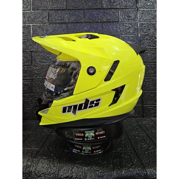 Helm semi Cross Mds CV Pro 2 Yellow fluo