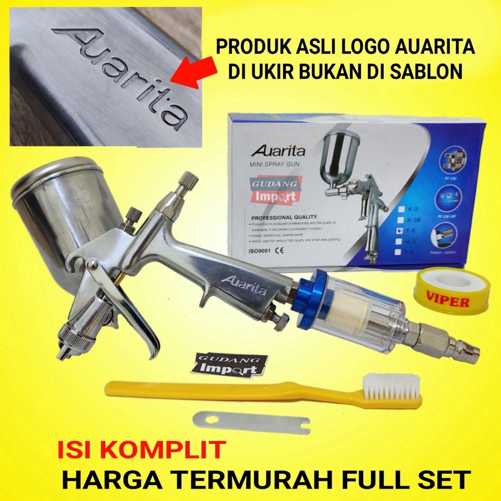 LANGSUNG ATC. SPRAY GUN AUARITA F3 ORIGINAL SPRAYGUN