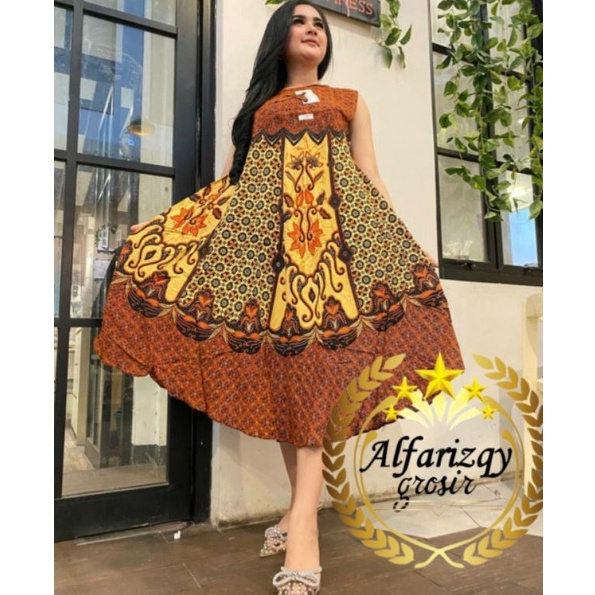 ✔✔SALE✔✔  Daster payung yukensi panjang selutut daster sogan jumbo azkayra lengan pendek daster klok
