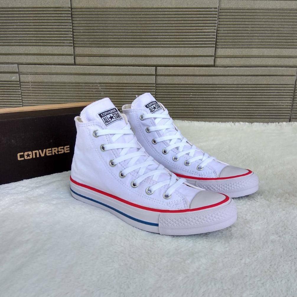 8.8 Sepatu Converse All Star Classic High Putih Original Import Sepatu Sneakers Pria Wanita Kekinian