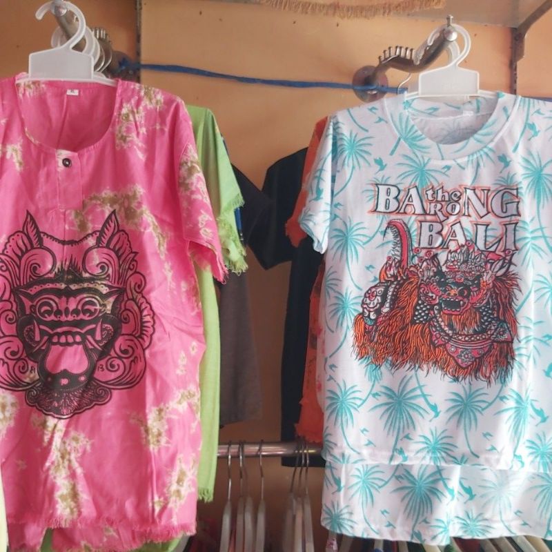 Terlaris Termurah Set Baju kaos anak motif barong bali kelapa bali joger