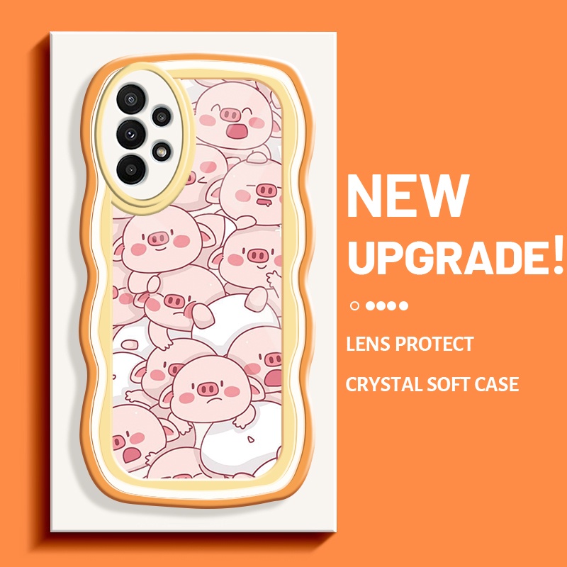 Casing Ponsel untuk Samsung A23 M23 5G A22 5G M22 A32 5G A33 5G M32 5G A21s Case kartun merah muda b