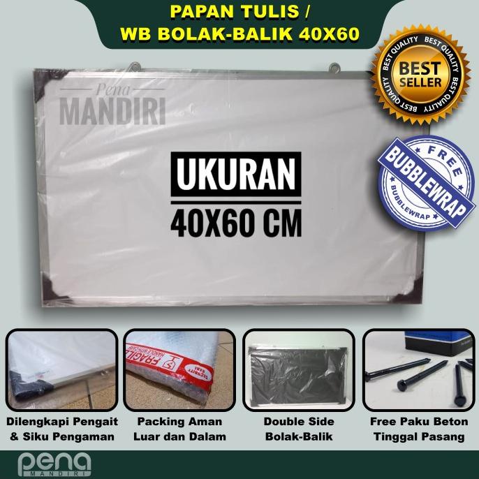 

*#*#*#*#] White Board Papan Tulis Ukuran 40x60