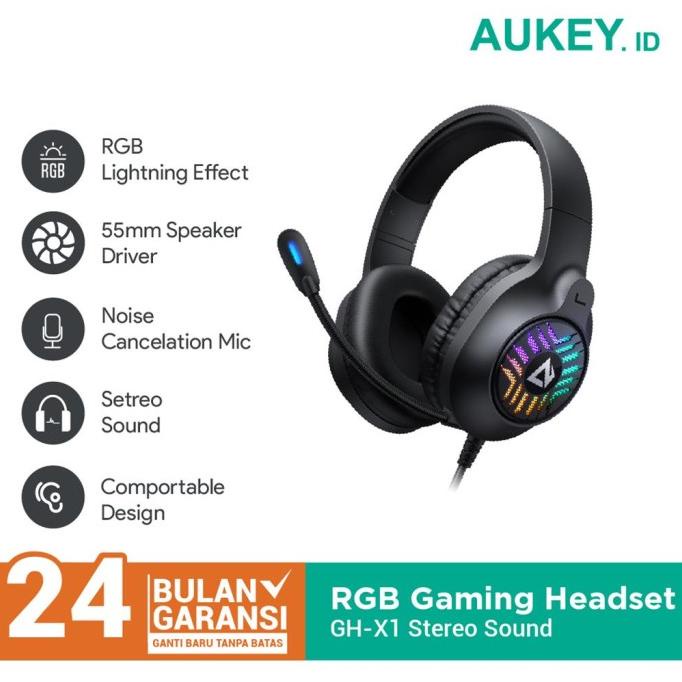 Headset Gaming AUKEY GH-X1 RGB - 500873