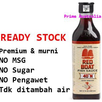 

Premium RED BOAT Kecap Ikan Vietnam - Pure, no MSG & tanpa pengawet