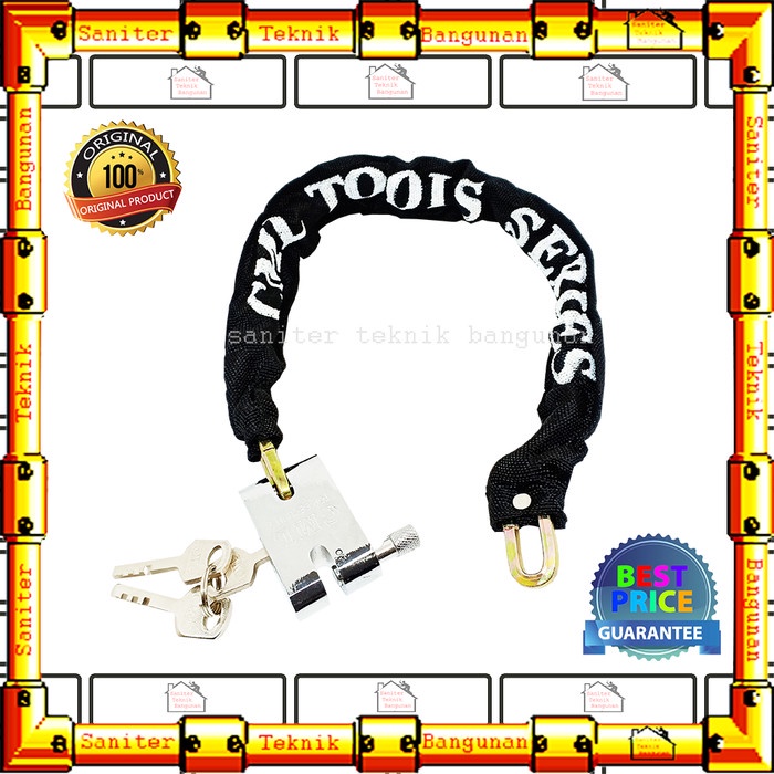 Gembok Rantai-Gembok Rumah Pagar Motor Sepeda-Kunci Rantai Camel 60 Cm