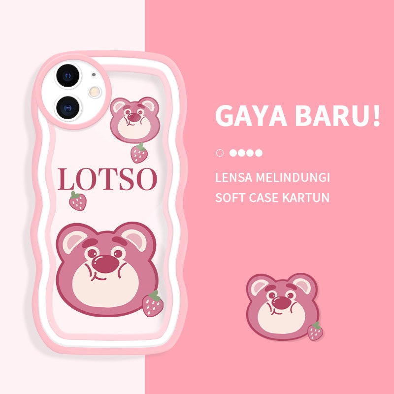 Casing Ponsel untuk iPhone 11 12 Pro MAX XR X XS MAX 12 Mini Case Kartun Lucu Beruntung Berwarna war