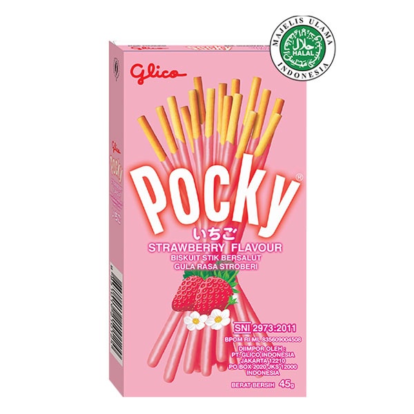 Promo Harga Glico Pocky Stick Strawberry Flavour 45 gr - Shopee