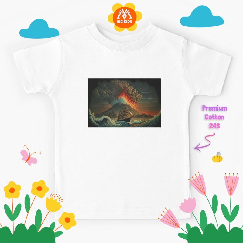Baju Kaos Anak Krakatoa volcano eruption, volcano, eruption, Indonesia - Custom 1721