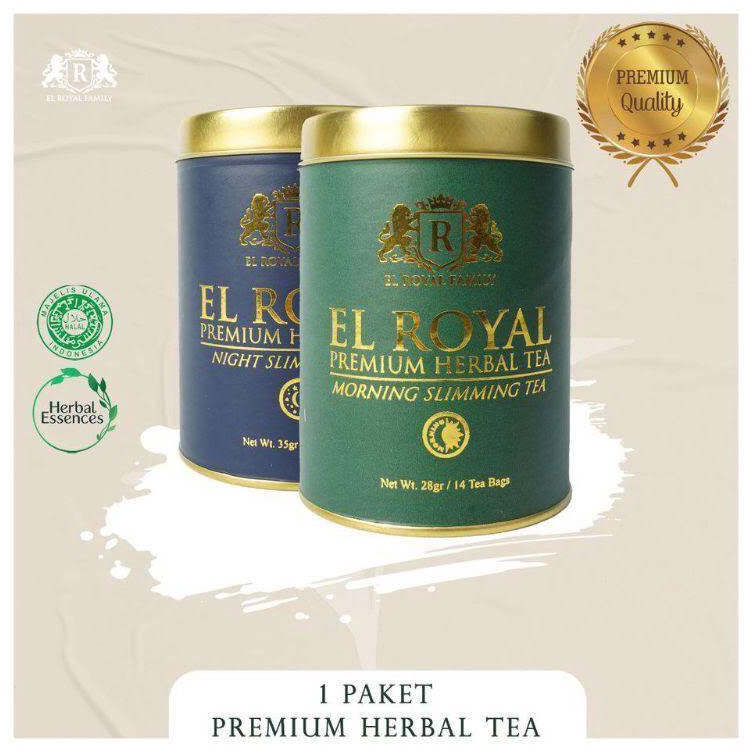 

9.9 BRANDS FESTIVAL El Royal Premium Herbal Tea (1 Paket) | 1 Morning Slimming Tea - 1 Night Slimming Tea