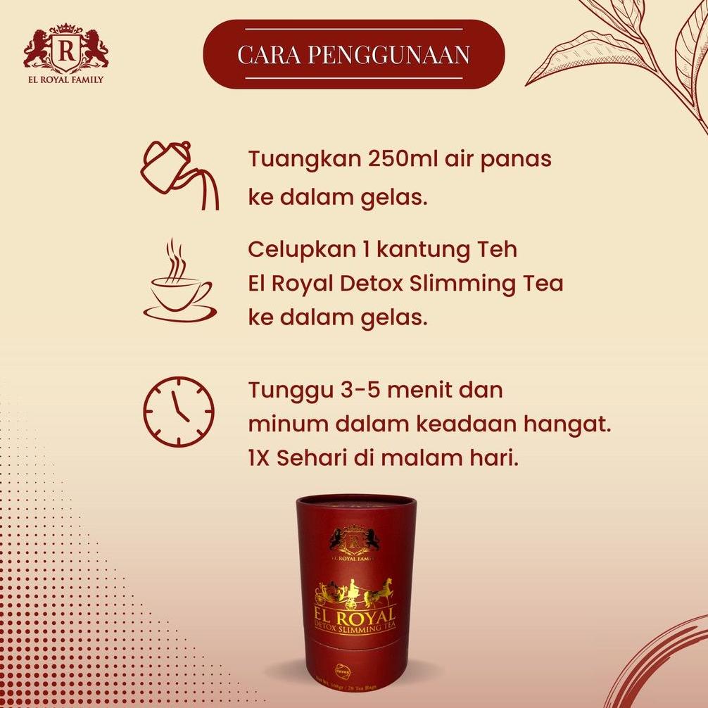 

8.8 [Discount] El Royal Detox Slimming Tea - Teh Detox 1 Paket Original Sehat New !!