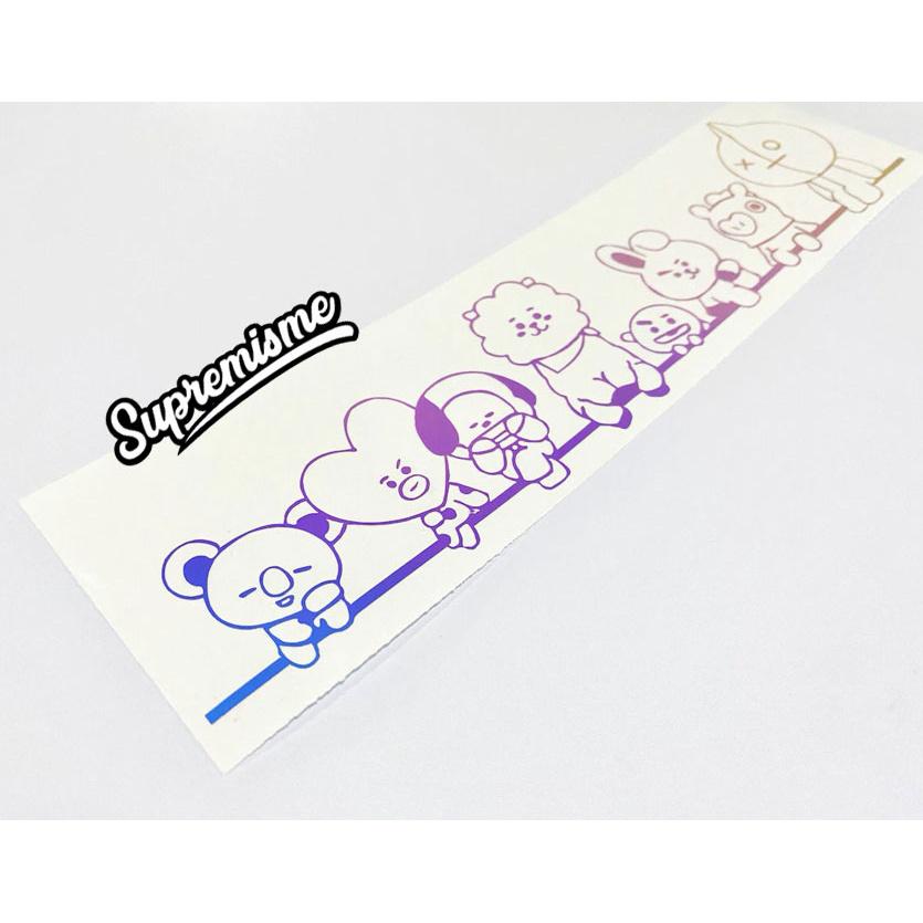 Aksesoris Stiker Hologram Bts Army 7, Stiker Seri Bts21 Untuk Laptop, Kulkas, Tempat Minum, Gelas, K