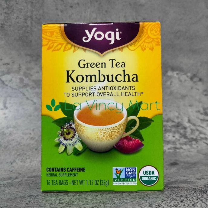 

Green Tea Kombucha Yogi, Herbal Supplement, 16 Tea Bags, 32 g