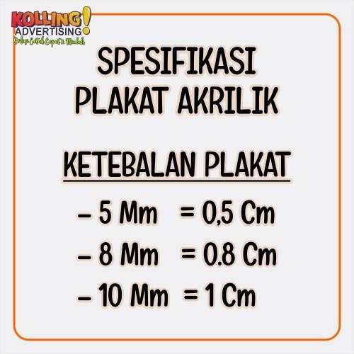 Custom Plakat Akrilik / Pelakat / Piala Kenang Kenangan / Badminton