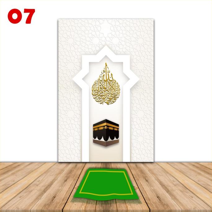 STIKER DINDING 3D MUSHOLA MIHRAB MASJID RUMAH KANTOR 3D WALLPAPER