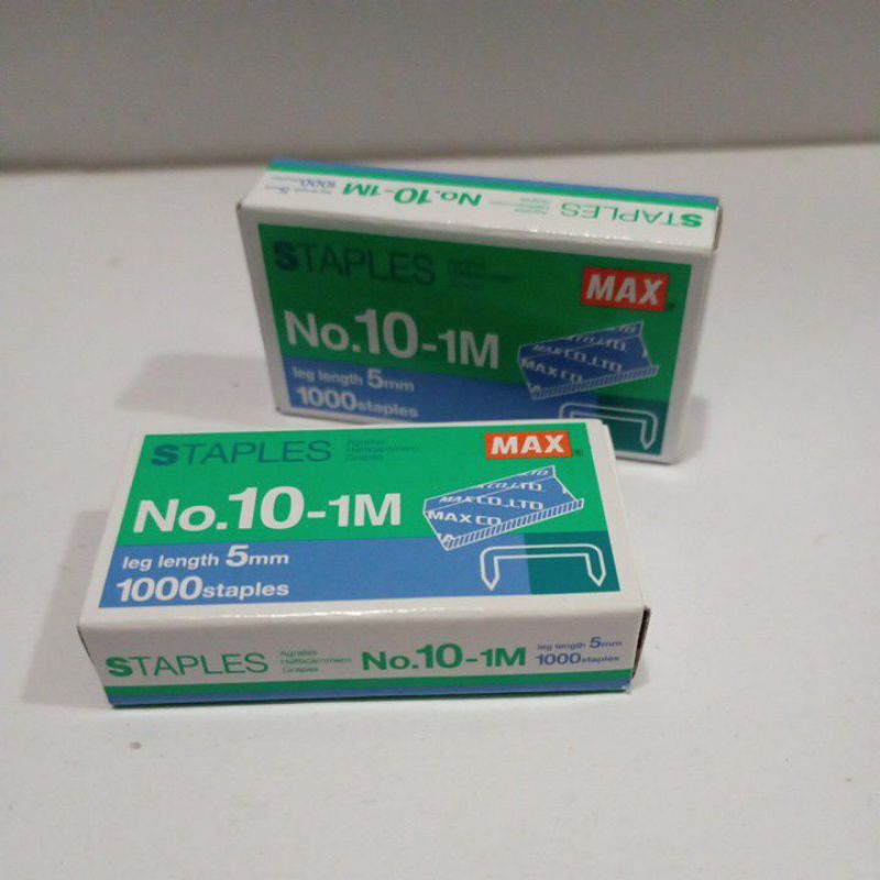 

ISI STAPLES MAX no.10-1M , 5mm, 20 pcs / boxs
