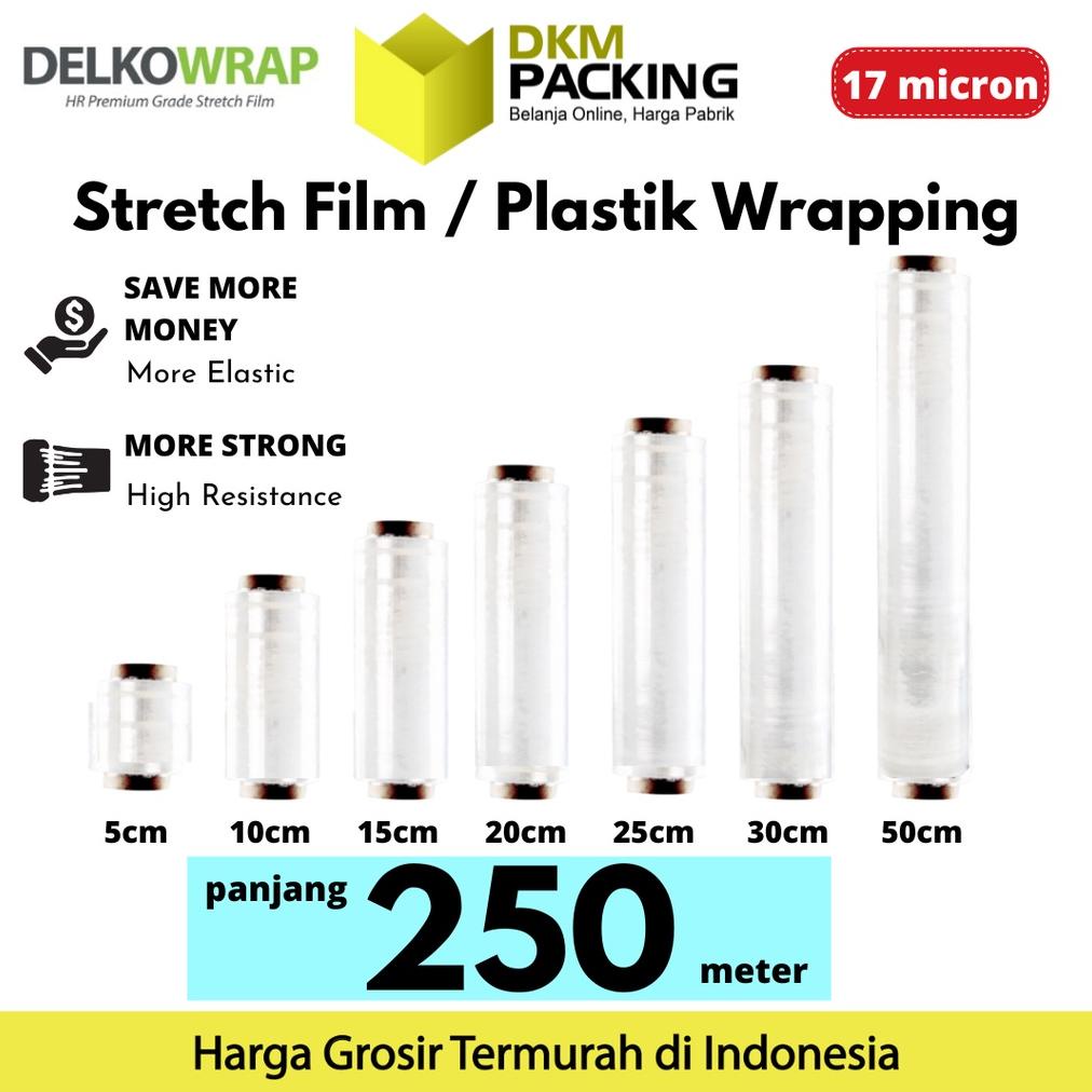 

Trending Plastik Wrapping Stretch Film 15Cm X 250M Hitam Delkowrap Termurah / Satuan