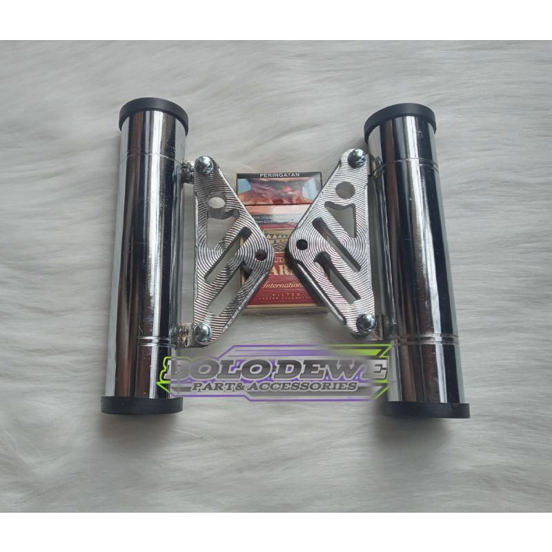 pangkon dudukan cnc breket lampu as 31 as 33 pnp cb gl megapro tiger
