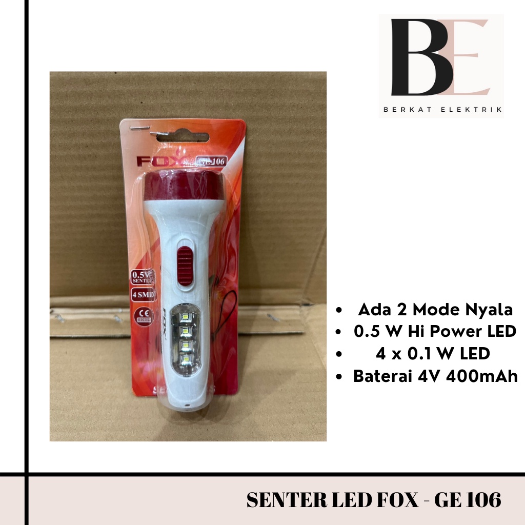 SENTER TANGAN LED CAS FOX - GE 106