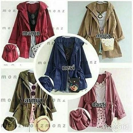 Gamis Tunik Fashion muslim jaket parka wanita dellapus79_