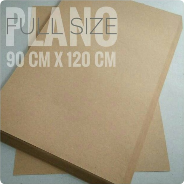 

[9LG40] ( 5 Lembar ) Kraft Liner 150 Gsm / Kertas Samson Uk Plano 90 cm X 120 cm 9mbj8