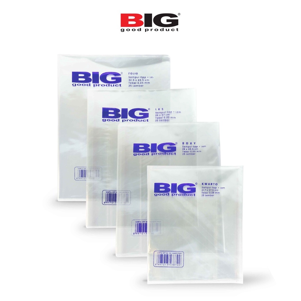 

dcis -98 BIG Sampul Buku Plastik OPP Tebal 50 Mikron 20