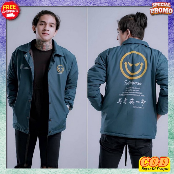 Jakt Coach Pria Keren Jaket Jeket Cowok Cowo Cewe Terbaru Perasut Jkt Remaja Anti Air Bestseller Jec