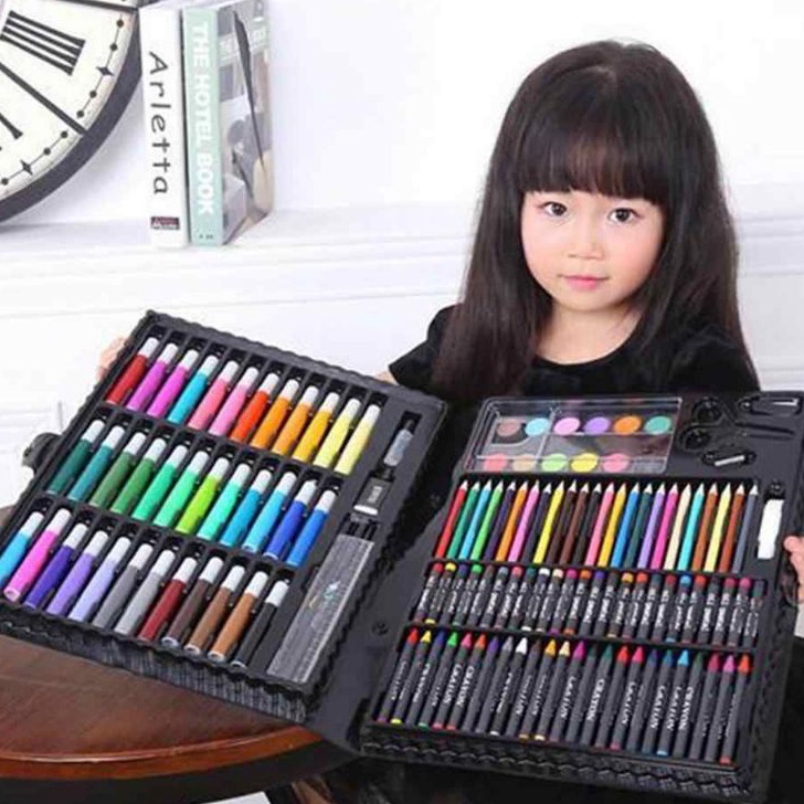 

➟Bestseller☋ IKDME Xiu - Crayon Set Mewarnai Melukis / Pensil Menggambat 150pc / Alat Tulis anak K51 ✯Best Product