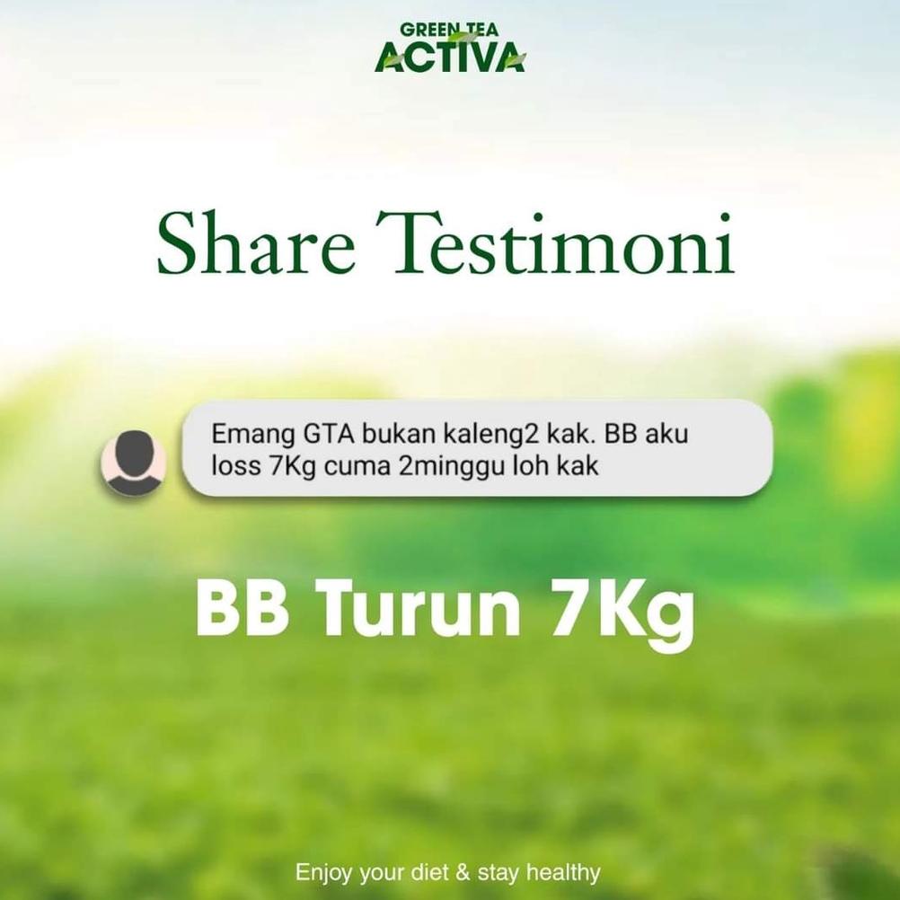 

Update - Teh Hijau Diet Pelangsing Greentea Activa Varian Urai 60Gram ,.