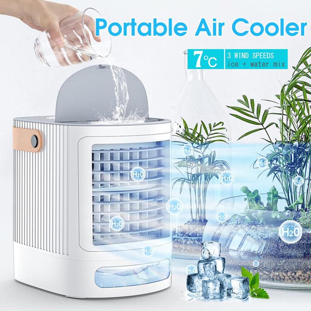 ❤Mini Portable Air Conditioner Air Cooler For Room Evaporative Water Cooler Fan Humidifier Air Condi
