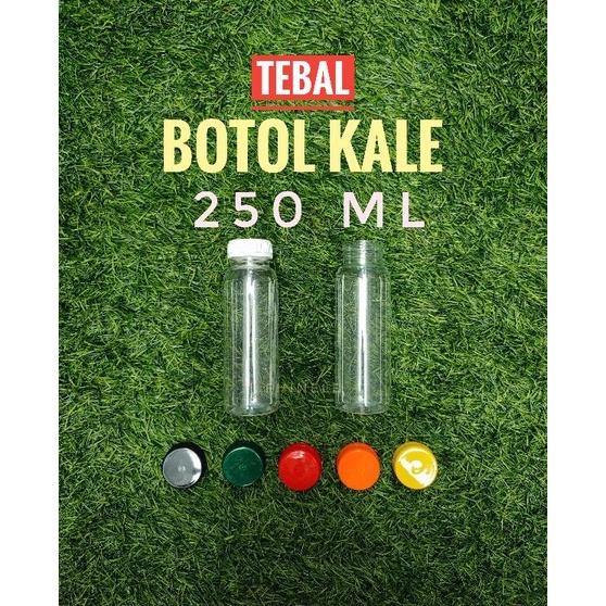 ￣ ww 26 27 Botol Kale 250ml Plastik Tebal / Botol Jus / Botol Kopi Produk Keren_