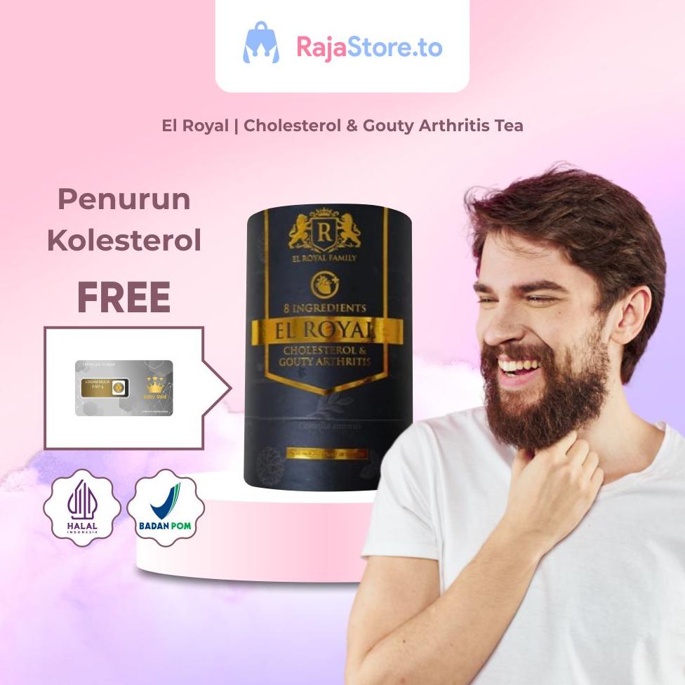 

Baru - El Royal Cholesterol & Gouty Arthritis Tea Teh Herbal Penurun Pengontrol Kadar Gula Kolestrol Gejala Asam Urat Mengatasi Maag Menyegarkan Pernafasan ~