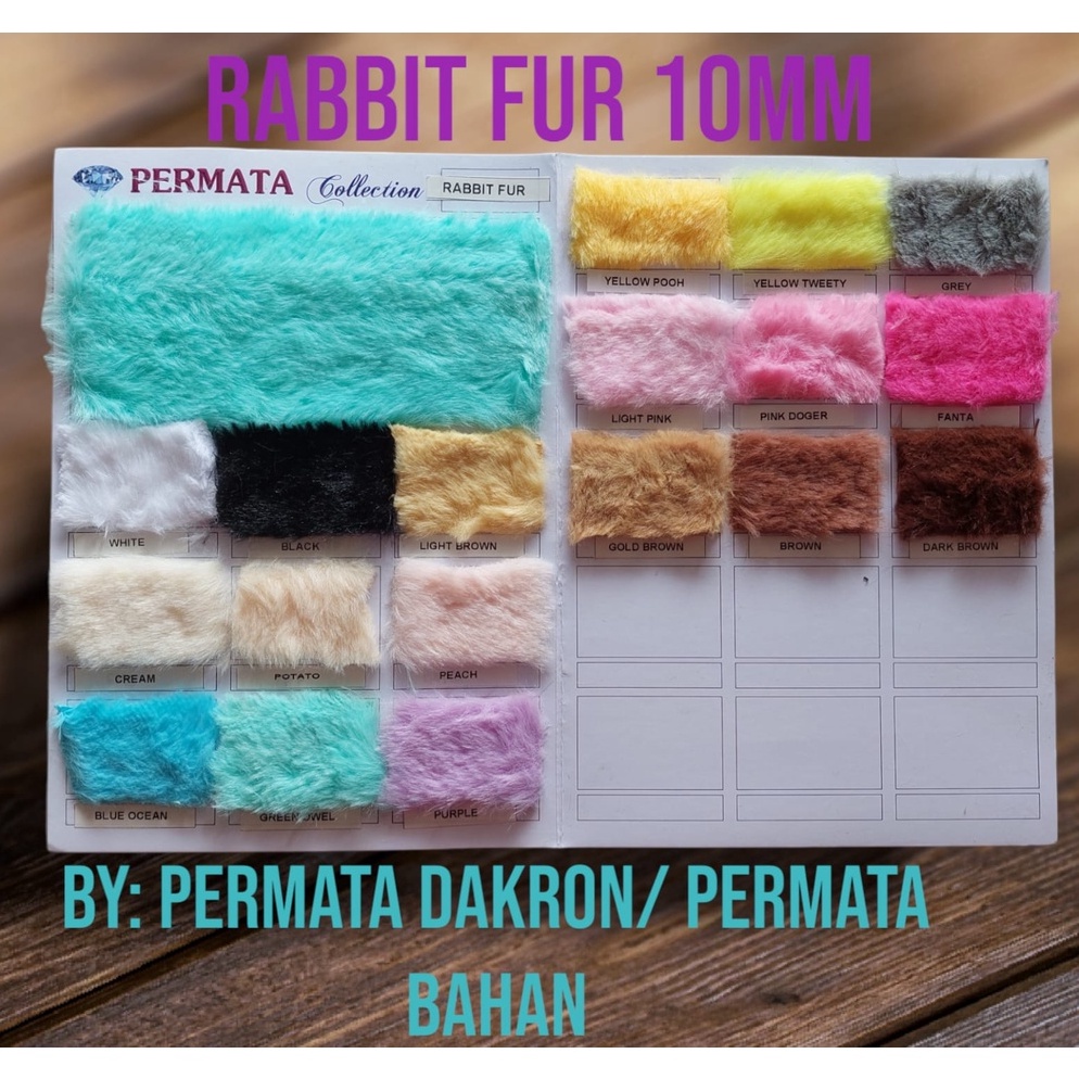 TERBAIK. Kain Bulu Rabbit Fur/ Kain Bulu Kelinci Halus/Bulu Korea Halus Dan Lembut