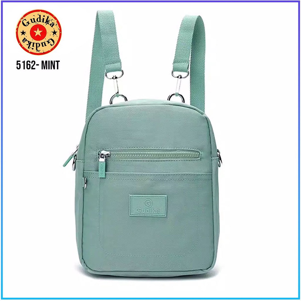 REKOMENDASI. BIG PROMO GUDIKA 5162 - Tas Ransel Wanita Kekinian Import Original Terbaru Bahan Nilon 
