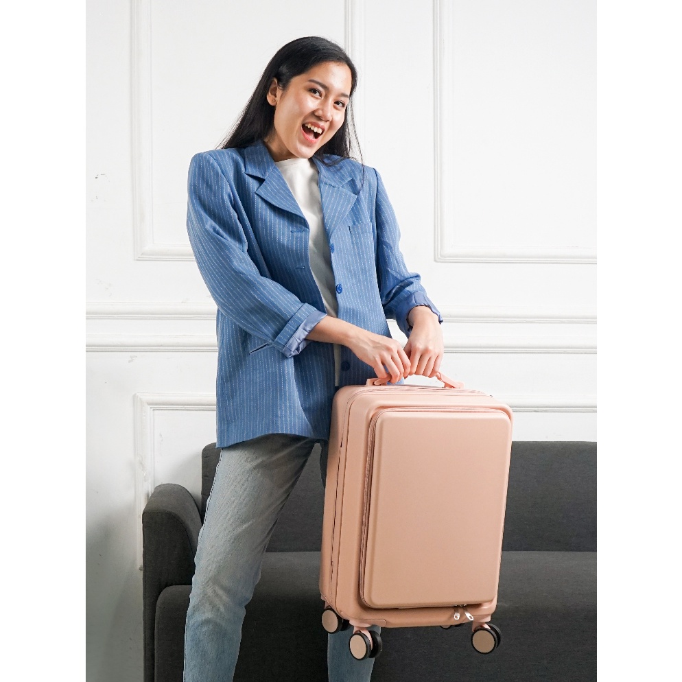 Terbaru.. Koper Roger A001 Koper Laptop Zipper Cabin 20 Inch Dan Koper 24 Inch Bagasi Luggage