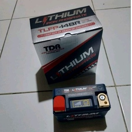 aki motor lithium original TDR TLFP -14BR CCA280 - accu lithium TDR 12V - TLFP14BR