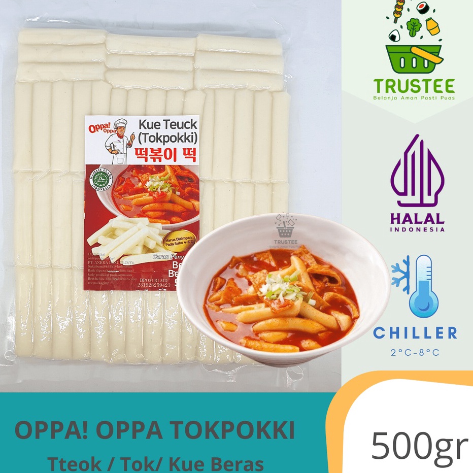 

DSNG7058 Terbaru 3.3 Oppa! Oppa Tteok Tteokbokki Tokpokki Tokpoki Korea Rice Cake Halal 500gr